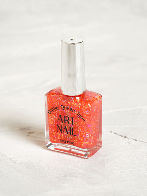 [✈️KOREA] Daiso - Ring Ring Art Nail 13 ml Glitter Queen Red