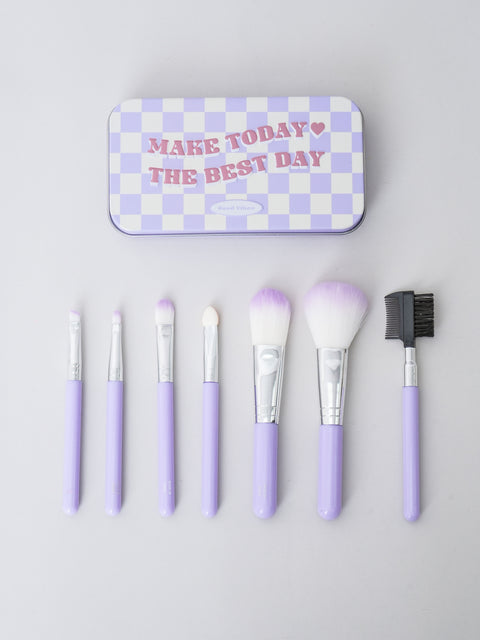 [✈️KOREA] Daiso - Mini Brush Set 7pcs in Tin Case