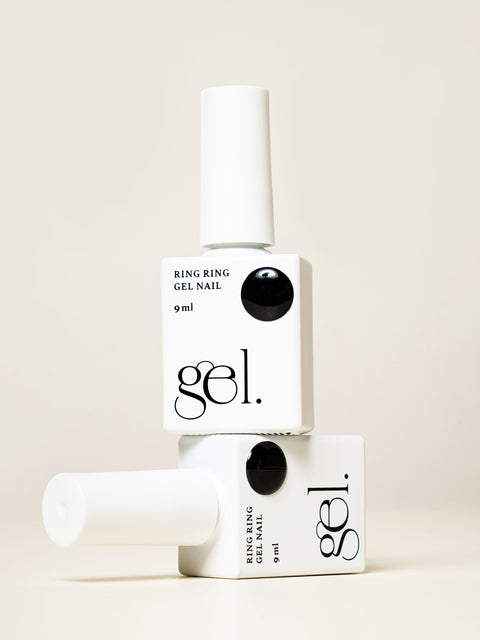 [✈️KOREA] Daiso - Ring Ring One-Step Gel Nail 9 ml Midnight Black