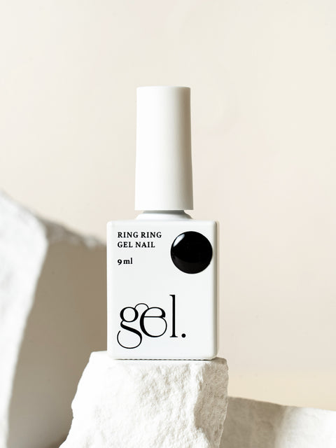 [✈️KOREA] Daiso - Ring Ring One-Step Gel Nail 9 ml Midnight Black