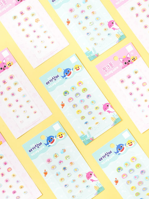 [✈️KOREA] Daiso - Pinkfong Baby Shark Kids Nail Stickers