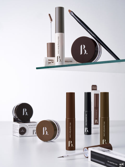 [✈️KOREA] Daiso - [02 Natural Brown] Boncep Slim9 Fixing Brow Cara