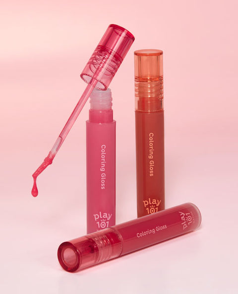 [✈️KOREA] Daiso - [01 Dewy Peach] Play 101 by Etude Coloring Gloss