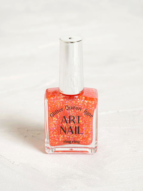 [✈️KOREA] Daiso - Ring Ring Art Nail 13 ml Glitter Queen Red