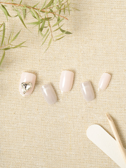 [✈️KOREA] Daiso - Too Cool For School Real Wear Nail Tip Round Square Pristine