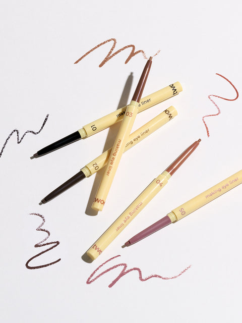 [✈️KOREA] Daiso - Too Edgy By Luna Making Tear Eyeliner (04 Warm Salmon)