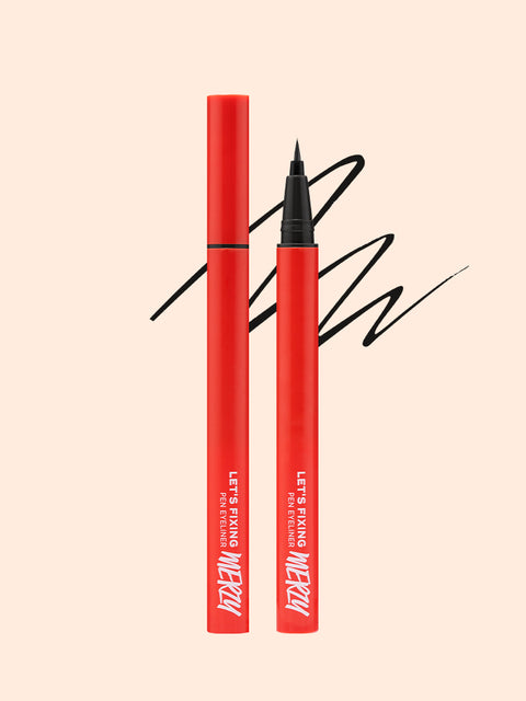 [✈️KOREA] Daiso - Merge Let's Fixing Pen Eyeliner Oreo