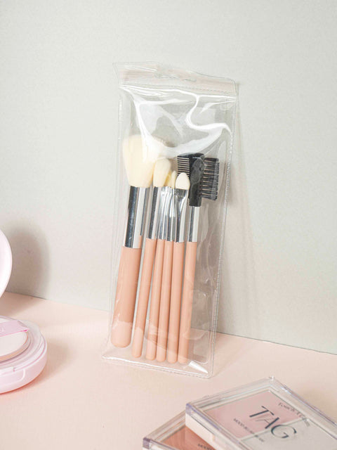 [✈️KOREA] Daiso - 6 Piece Makeup Brush Set