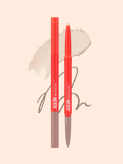 [✈️KOREA] Daiso - Merge Let's Bling Dual Aegyo Sal Liner Whitish Pearl