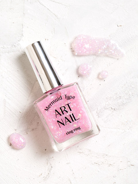 [✈️KOREA] Daiso - Ring Ring Art Nail 13 ml Mermaid Pink