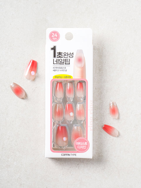 [✈️KOREA] Daiso - Ring Ring Coffin Art Nail Tips #2