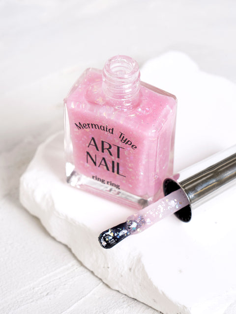 [✈️KOREA] Daiso - Ring Ring Art Nail 13 ml Mermaid Pink