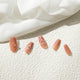 [✈️KOREA] Daiso - Ring Ring Coffin Nail Tips 24pcs Rose Pink