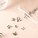[✈️KOREA] Daiso - Silver Butterfly Nail Parts, 15 pieces