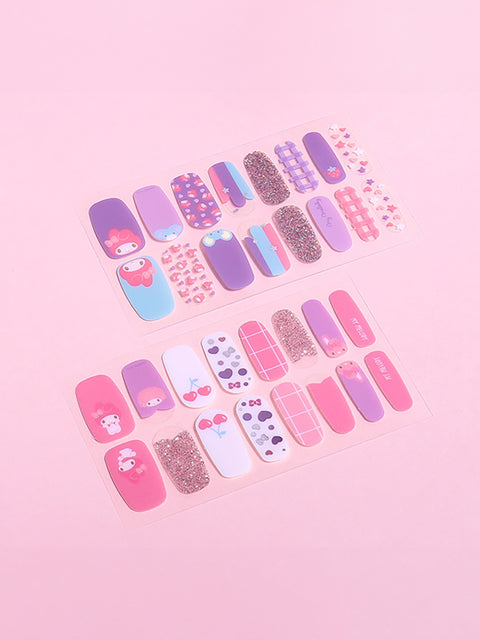 [✈️KOREA] Daiso - My Melody Gel Nail Strips 16pcs
