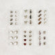 [✈️KOREA] Daiso - Big Parts Nail Stickers 6pcs