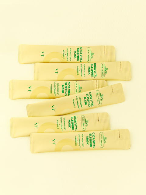 [✈️KOREA] Daiso - VT Cica Vital Sleeping Mask 4 ml 6 pack