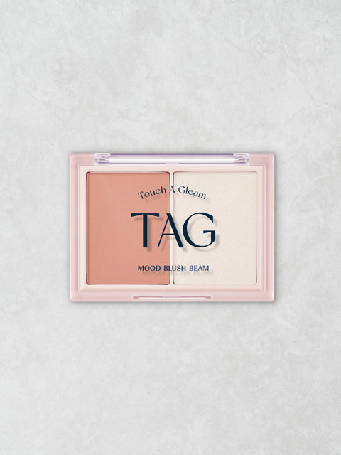 [✈️KOREA] Daiso - Tag Mood Blush Beam 9g Bare Coral