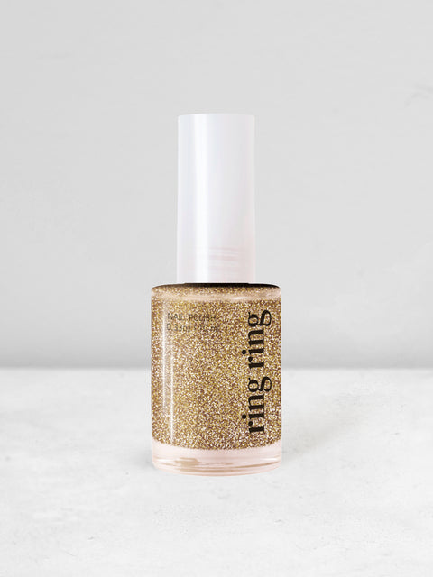 [✈️KOREA] Daiso - Ring Ring Glitter Nail 10ml Marigold