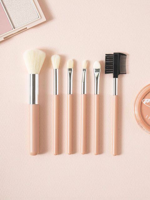 [✈️KOREA] Daiso - 6 Piece Makeup Brush Set