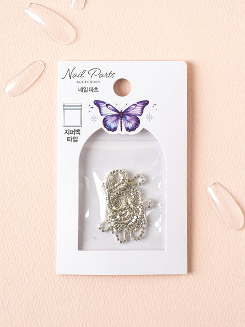 [✈️KOREA] Daiso - White Cubic Nail Chain (50cm)